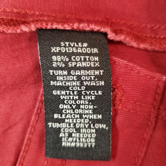 Sanctuary Womens Burgundy Mid Rise Bootcut Pants Size 26 - Picture 15 of 16